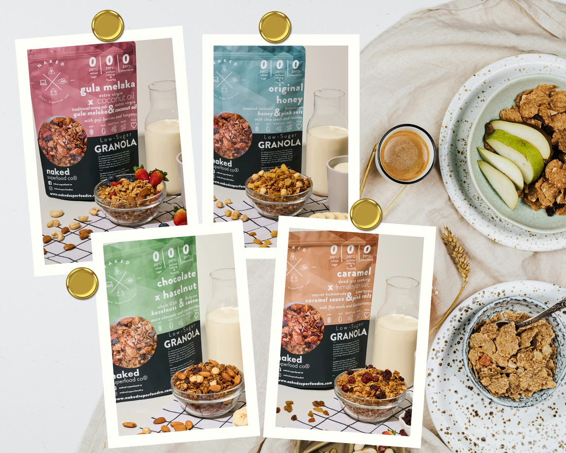 49g Granola, included in Garden to Bath gift sets