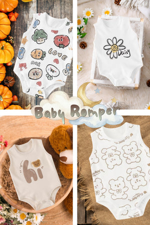 Baby Romper (sleeveless), included in Garden to Bath gift sets