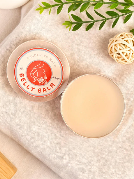 Belly Balm, included in Garden to Bath gift sets