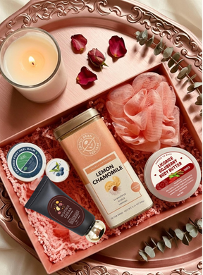 Birthday Tea Gift Set (Pink) by Garden to Bath