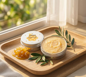 Honey Lip Balm, included in Garden to Bath gift sets