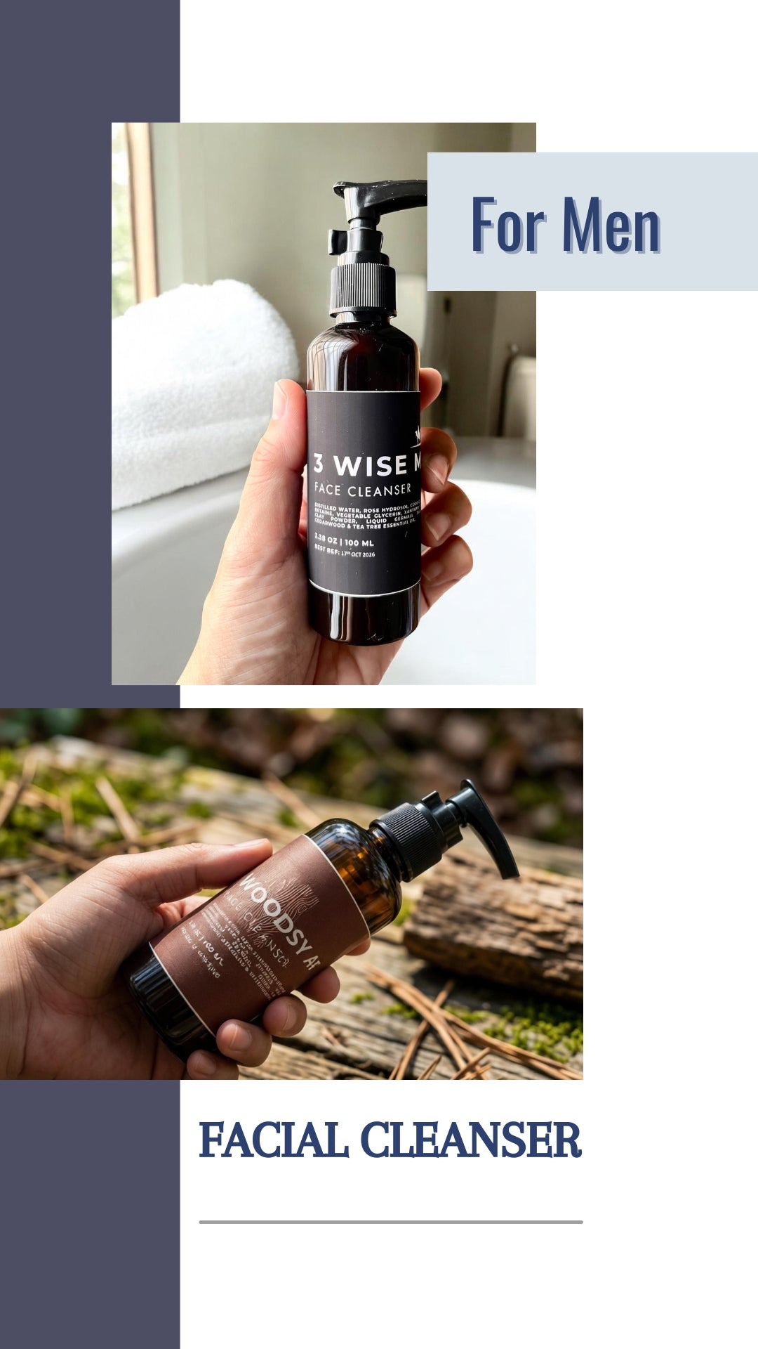 Men Face Cleanser, included in Garden to Bath gift sets