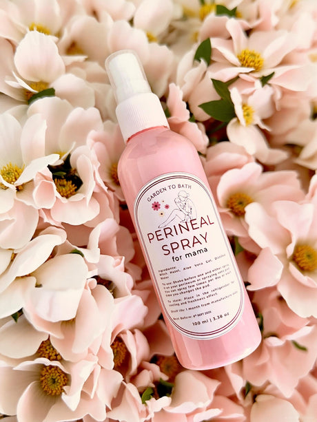 Perineal Spray, included in Garden to Bath gift sets