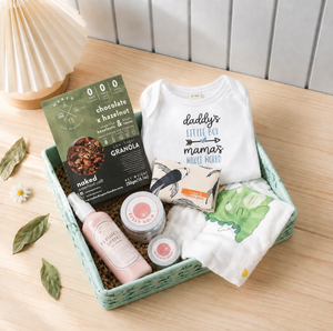 Post Natal (Romper) Gift Set Boy (Granola) by Garden to Bath