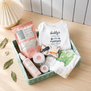 Post Natal (Romper) Gift Set Boy (Herbal Bath) by Garden to Bath