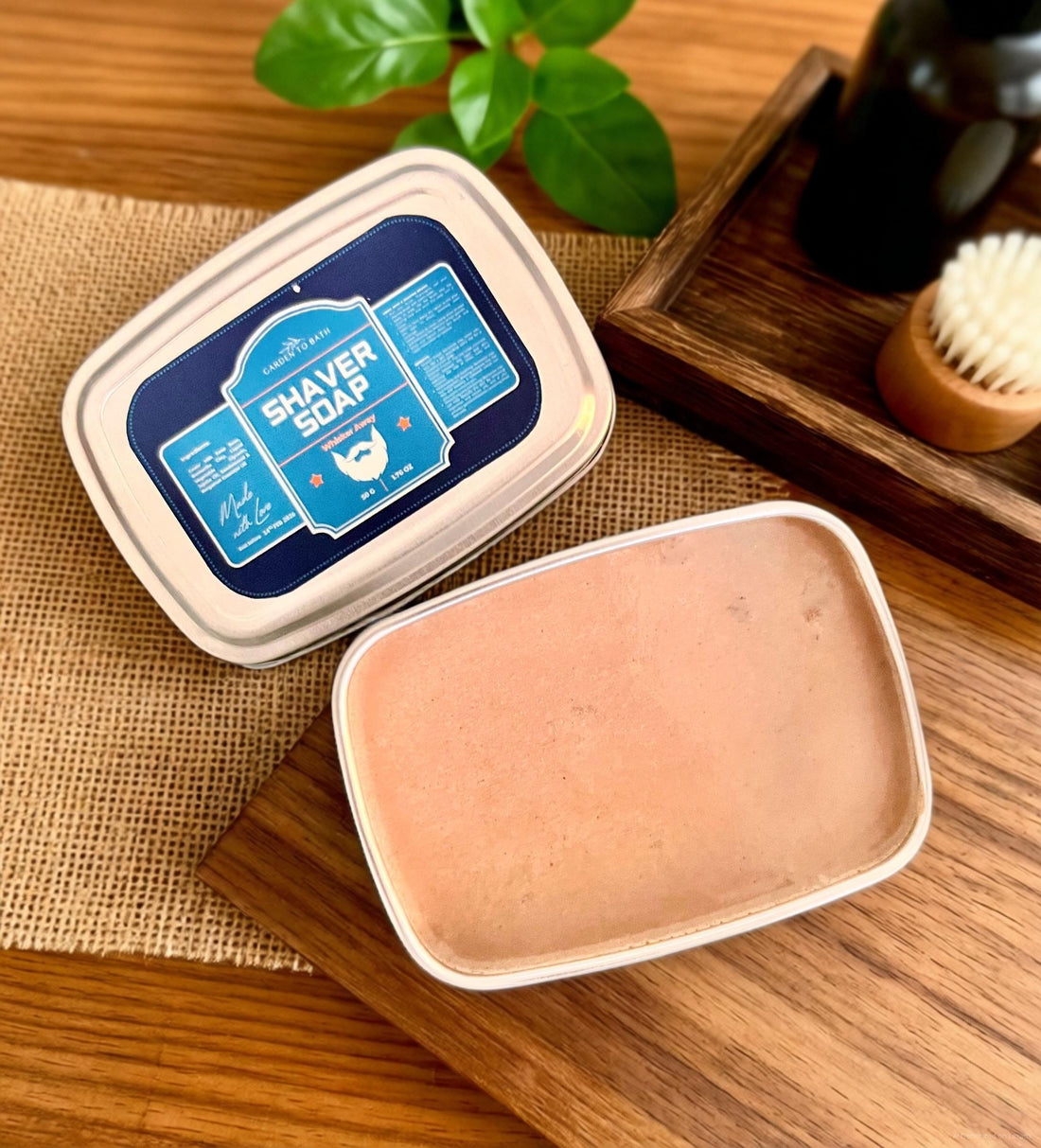 Shaver Soap, included in Garden to Bath gift sets