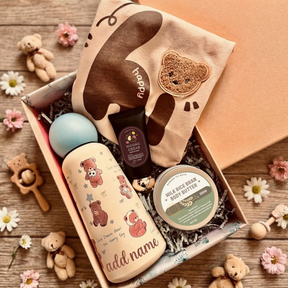 The Beary Warm & Fuzzy Gift Set for Mommy & Baby (Brown) by Garden to Bath