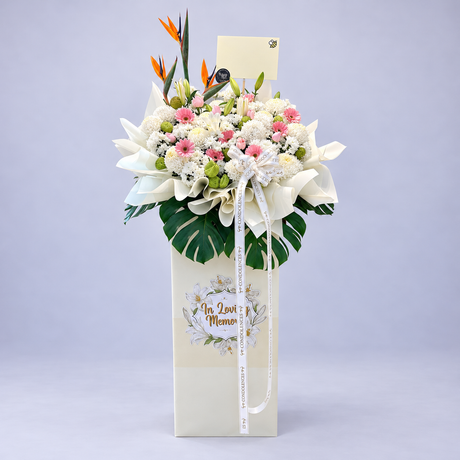 Aetherial Recess Condolence Flower Stand — complete product on a clean neutral background