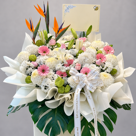 Aetherial Recess Condolence Flower Stand — close-up of product details