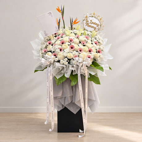 Summit Flight Condolence Flower Stand — complete product on a clean neutral background