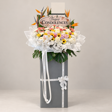 Avian Spires Condolence Flower Stand — complete product on a clean neutral background