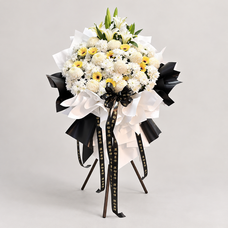 Luminescent Vigil Condolence Flower Stand — complete product on a clean neutral background