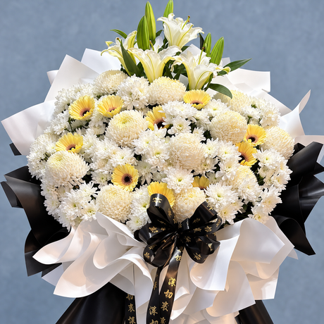 Luminescent Vigil Condolence Flower Stand — close-up of product details