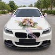 Alabaster Bridal Car Decorations — complete product on a clean neutral background