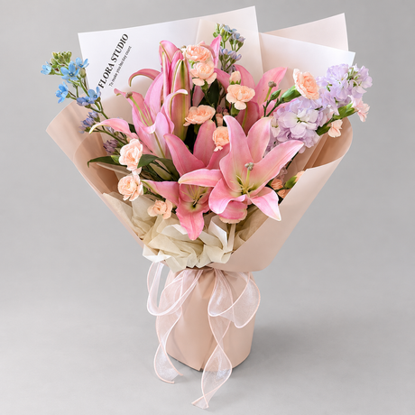 Blush Serenade Bouquet — complete product on a clean neutral background