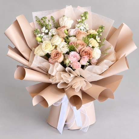 Autumn Harmony Bouquet — complete product on a clean neutral background