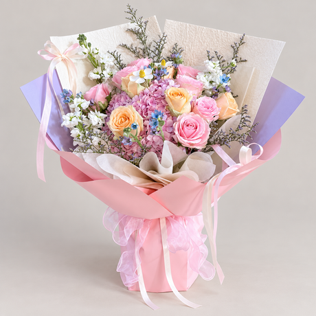 Hydrangea Heaven Bouquet — complete product on a clean neutral background