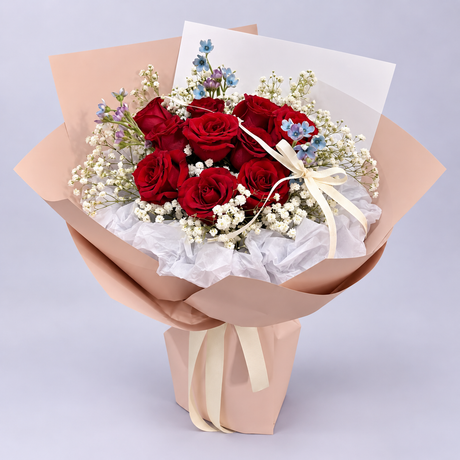 Scarlet Stardust Bouquet — complete product on a clean neutral background