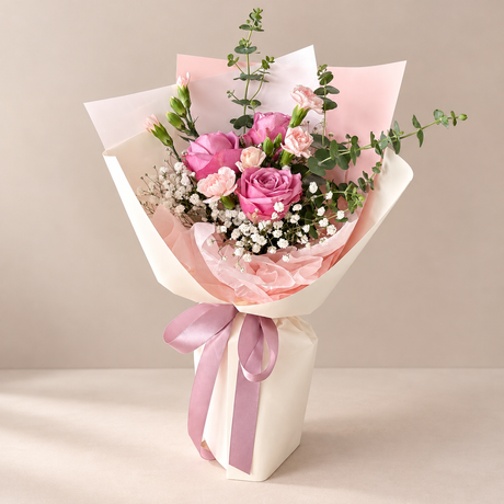 Violet Symphony Bouquet — complete product on a clean neutral background