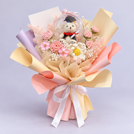Dreamy Milestone Graduation Bouquet — complete product on a clean neutral background