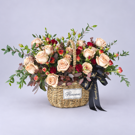 Velvet Meadow Breeze Table Arrangement — complete product on a clean neutral background