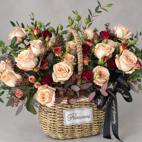 Velvet Meadow Breeze Table Arrangement — close-up of product details