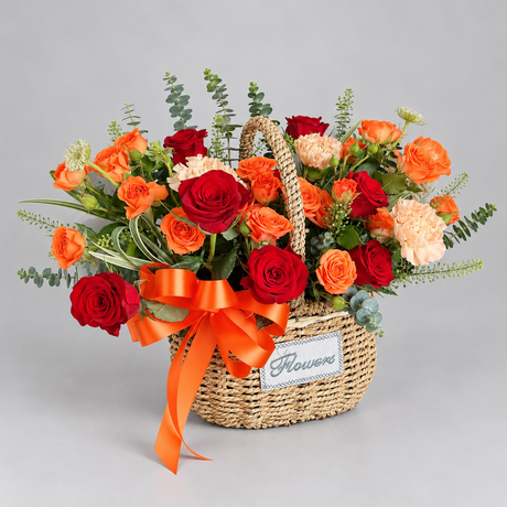 Fiery Romance Table Arrangement — complete product on a clean neutral background
