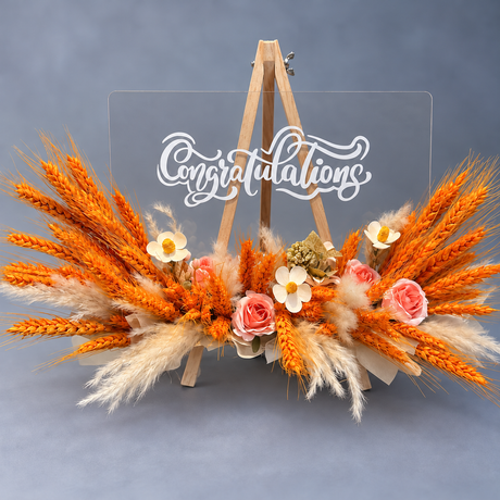 Boho Ambition Artificial Table Arrangement — close-up of product details