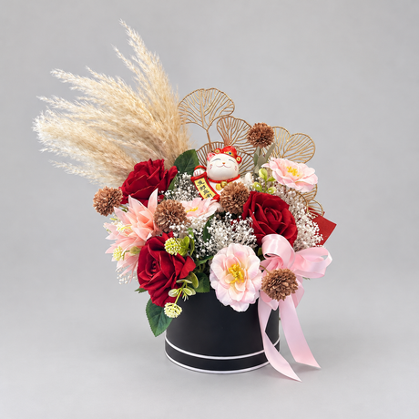 Golden Success Bloom Artificial Table Arrangement — complete product on a clean neutral background