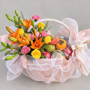 Orchard Blessings Fruit Basket — close-up of product details