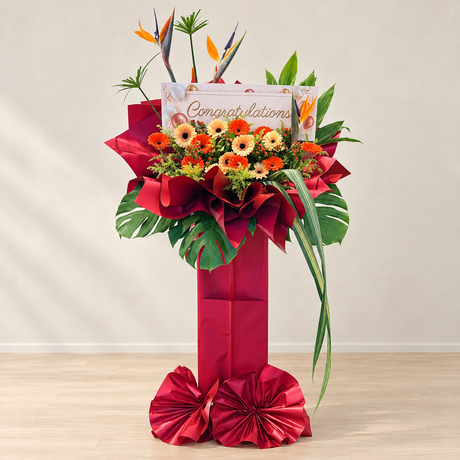 Fiery Dynasty Bloom Opening Flower Stand — complete product on a clean neutral background
