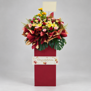 Sunlit Triumph Opening Flower Stand — complete product on a clean neutral background