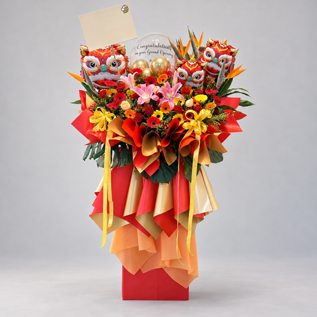 Prismatic Fortune Opening Flower Stand — complete product on a clean neutral background