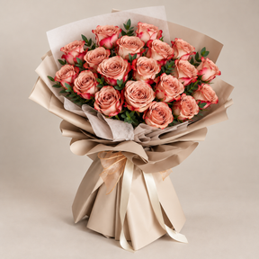 Adore Cappuccino Rose Bouquet — Statement size, illustrative preview.
