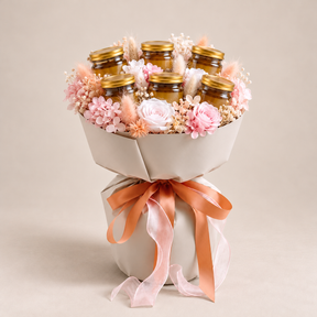 Birdnest Bouquet with Preserved Flowers — Full size, illustrative preview.