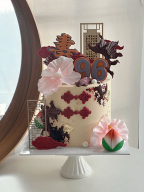 Grand Celebration Cake by Bamboo Green Florist, Penang