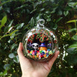 Halloween Skeleton preserved flower terrarium