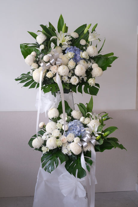 Healing Touch Condolence Wreath by Bamboo Green Florist, Penang