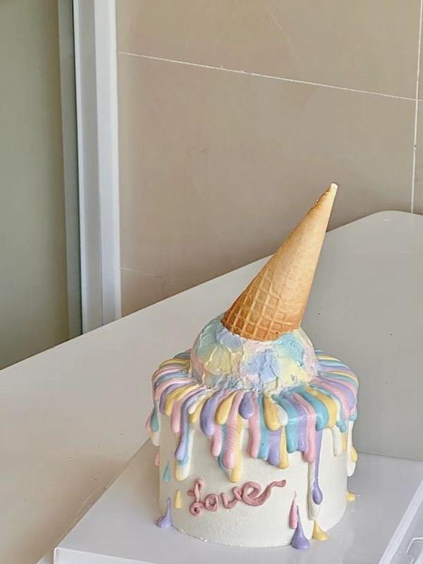 Ice Cream Birthday Bash Cake by Bamboo Green Florist, Penang