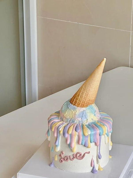 Ice Cream Birthday Bash Cake by Bamboo Green Florist, Penang
