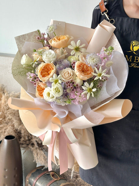 Omakase Rosa 'Juliet' Bouquet by Bamboo Green Florist, Penang
