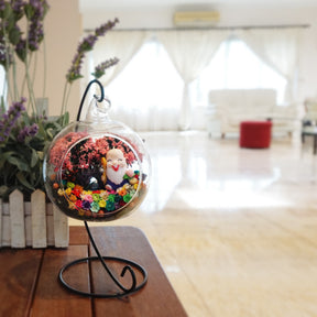 Longevity God preserved flower terrarium