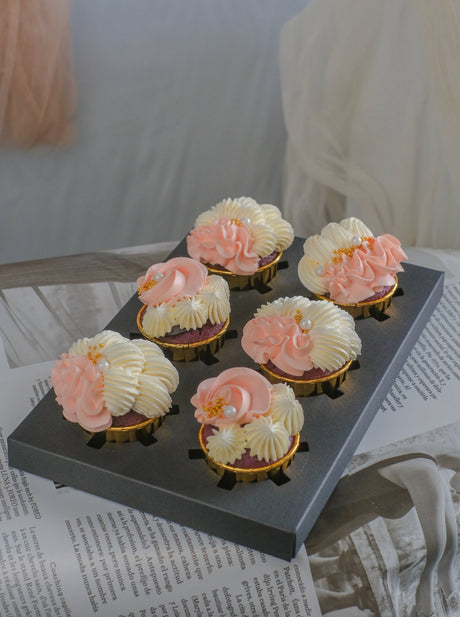 Swirled Pink Cupcakes by Bamboo Green Florist, Penang, photo 2