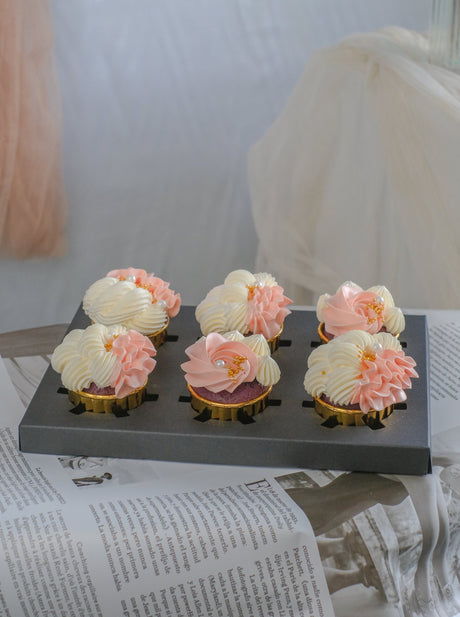 Swirled Pink Cupcakes by Bamboo Green Florist, Penang, photo 3