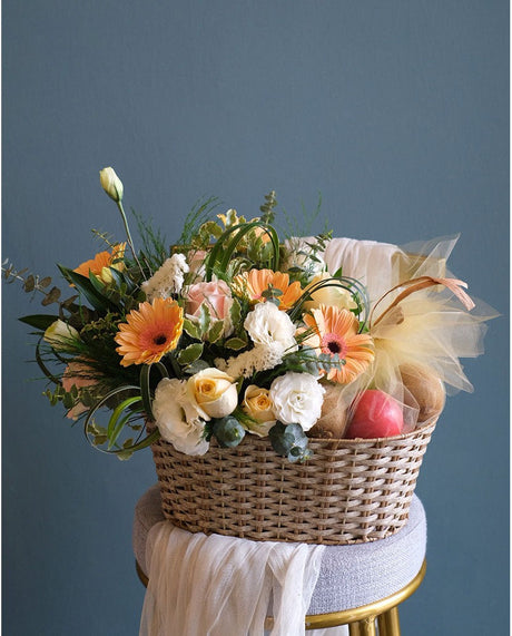 Nature Rebound Fruit & Flower Basket by Bamboo Green Florist, Penang