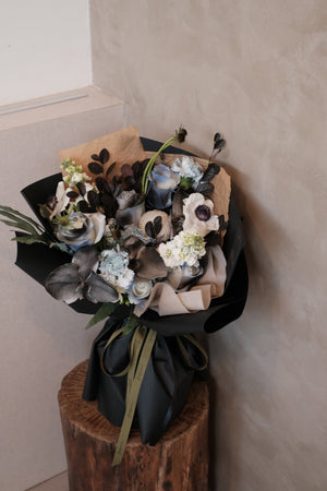 Omakase Bouquet - Gothic Black by Bamboo Green Florist, Penang, photo 2