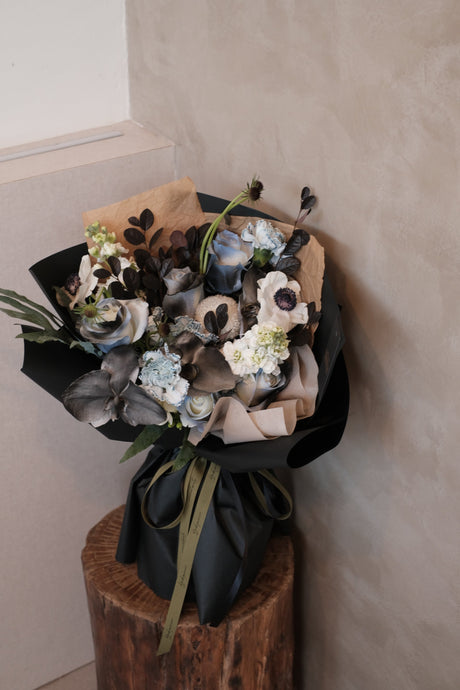 Omakase Bouquet - Gothic Black by Bamboo Green Florist, Penang, photo 2