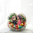 Proposal Couple preserved flower terrarium