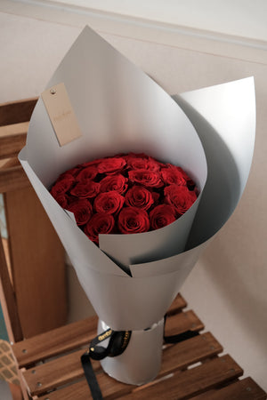 Crimson Orbit Bouquet by Bamboo Green Florist, Penang