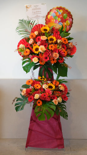 Royal Beginnings Grand Opening Flower Stand by Bamboo Green Florist, Penang